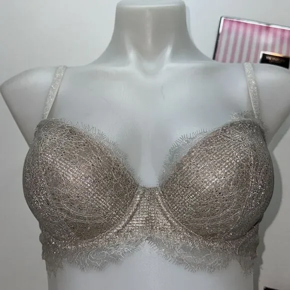 🔥 VICTORIA SECRET set lined DemiBRA setSZ 32D // M. New